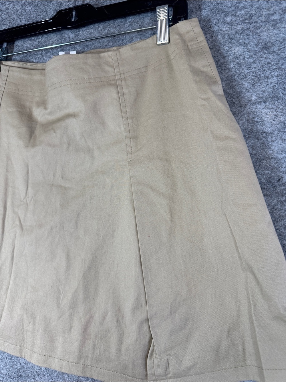 Anthropologie Avec Les Filles Khaki Mini Skirt Size 14 Utility Safari Casual - Picture 11 of 15